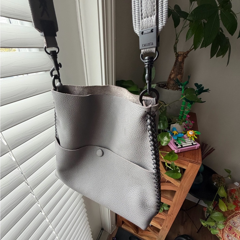 Callista Elegant Gray Crossbody Bag